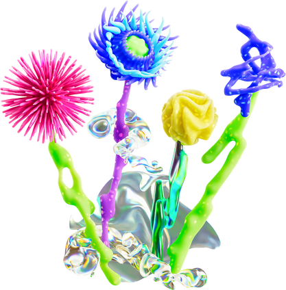 3D Microbial Decorative Element
