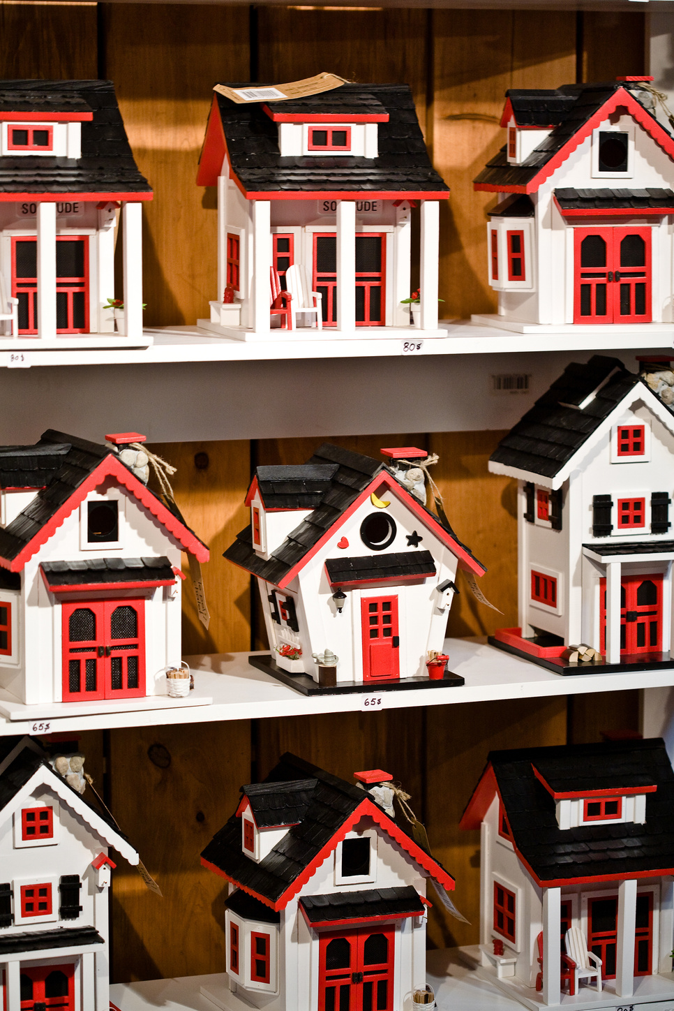 Dollhouses on display