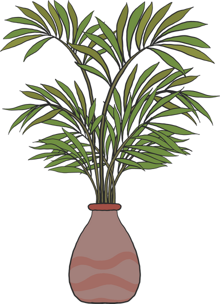 Potted Plant Illustration