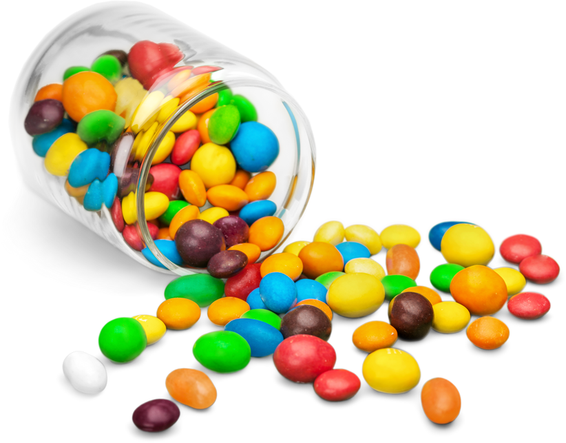 Assortment of Colorful Candies 