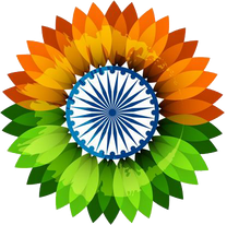 Independence Day Flower Illustration 