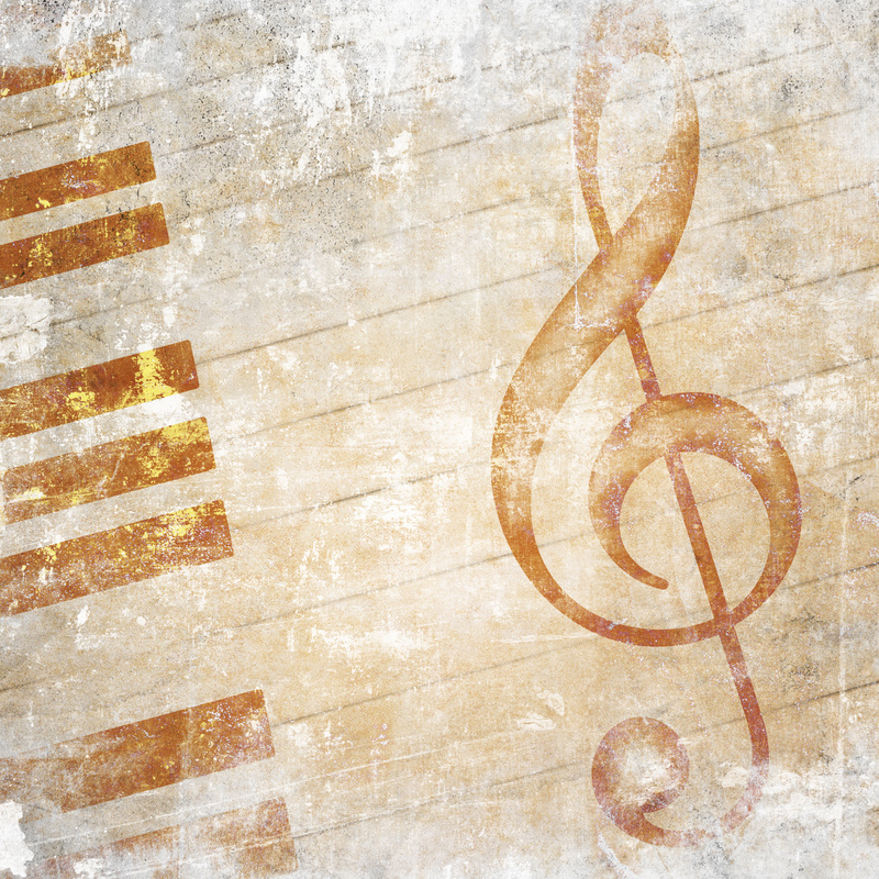 musical grunge background