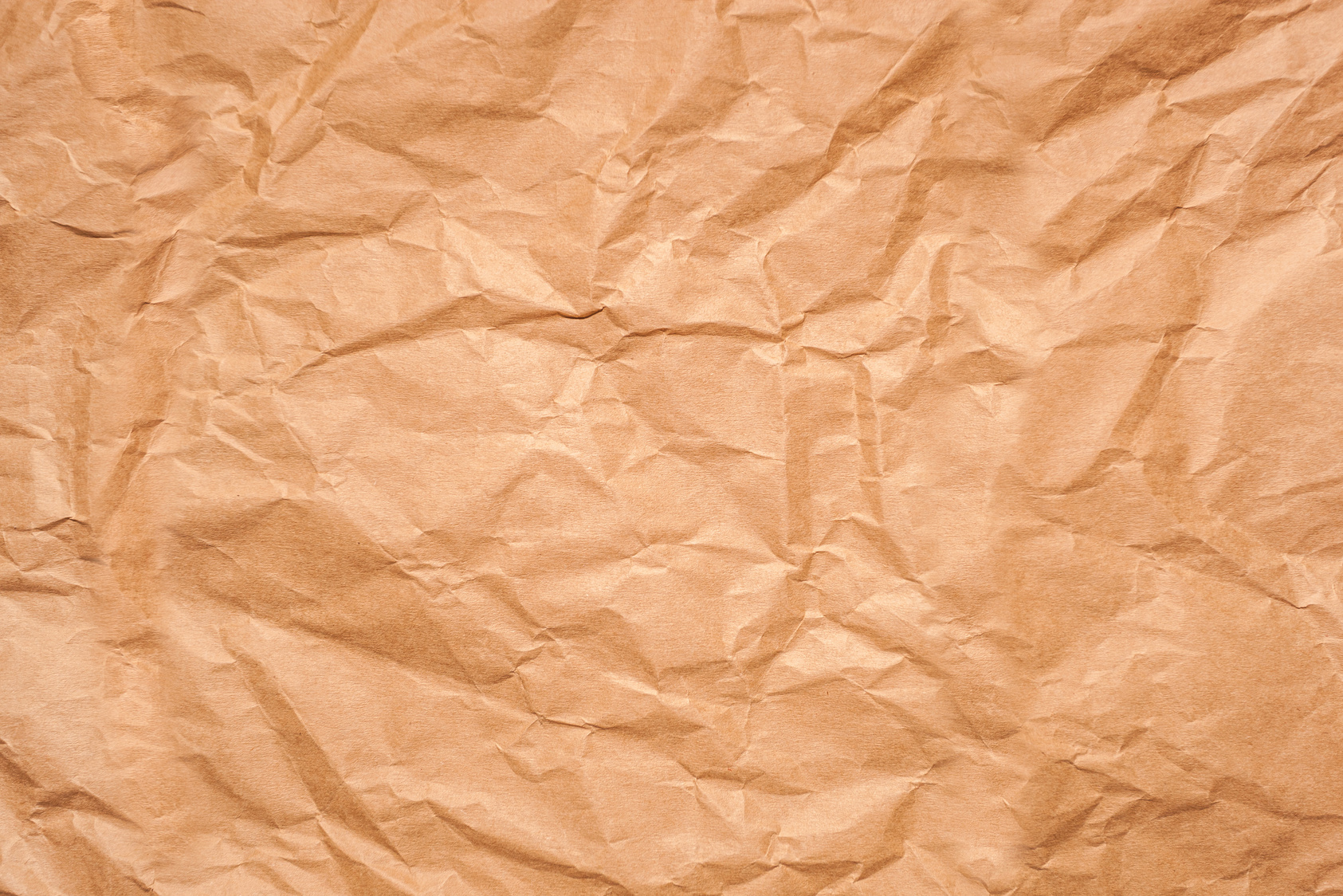 Orange Rough Crumpled Paper Background