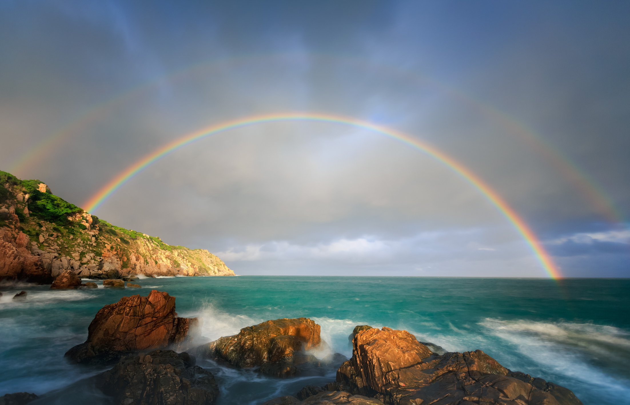 Rainbow over the Sea