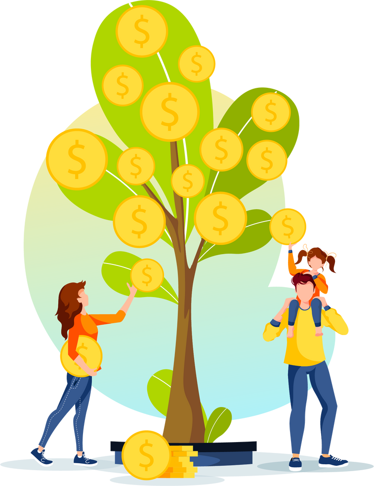 Money Tree Illustration