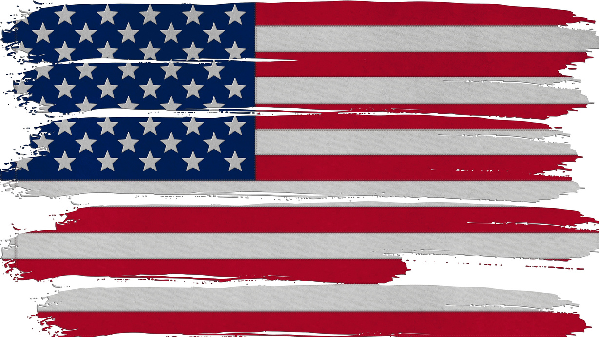 United States Flag paint  texture