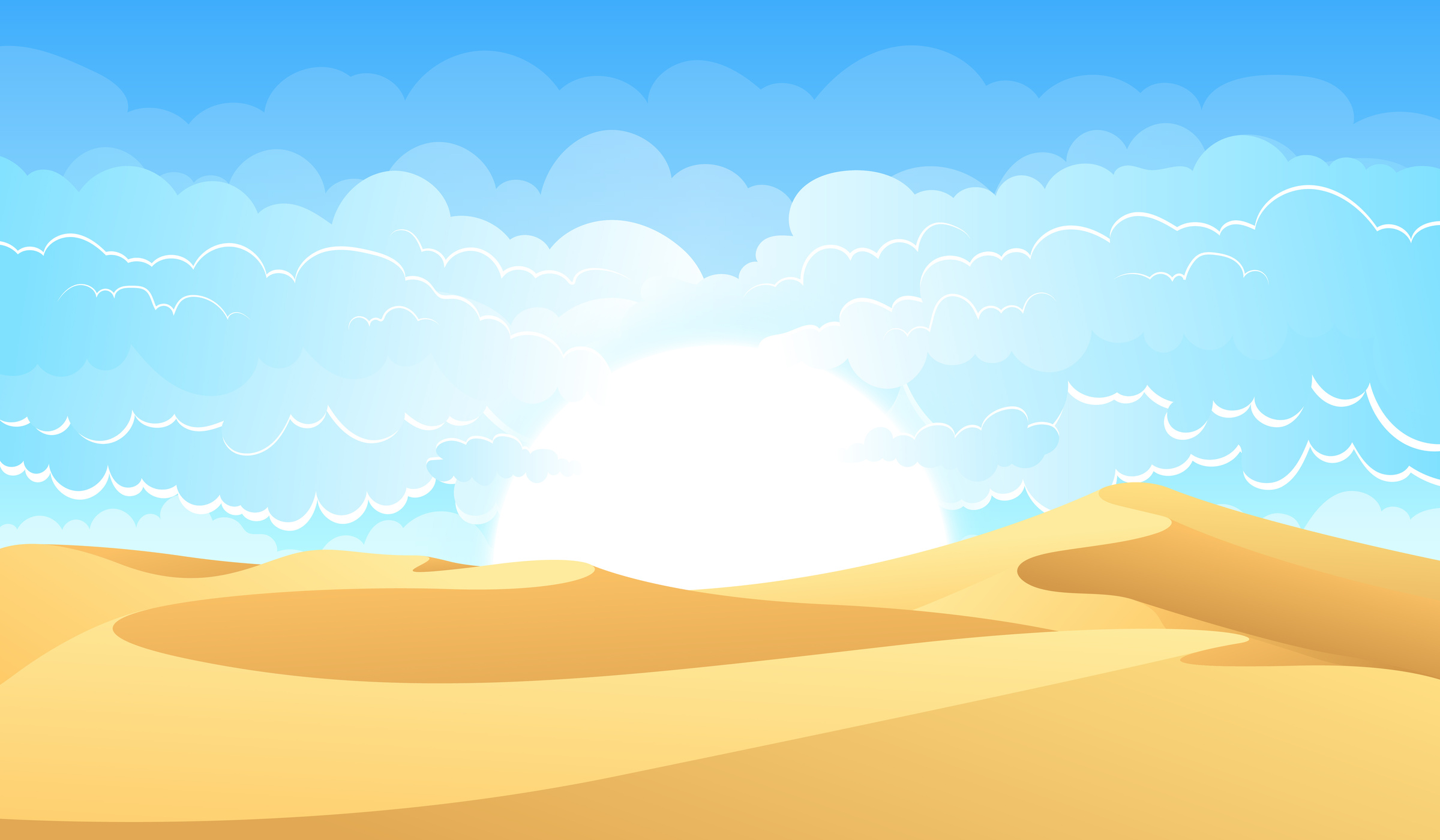 Desert Landscape Background 