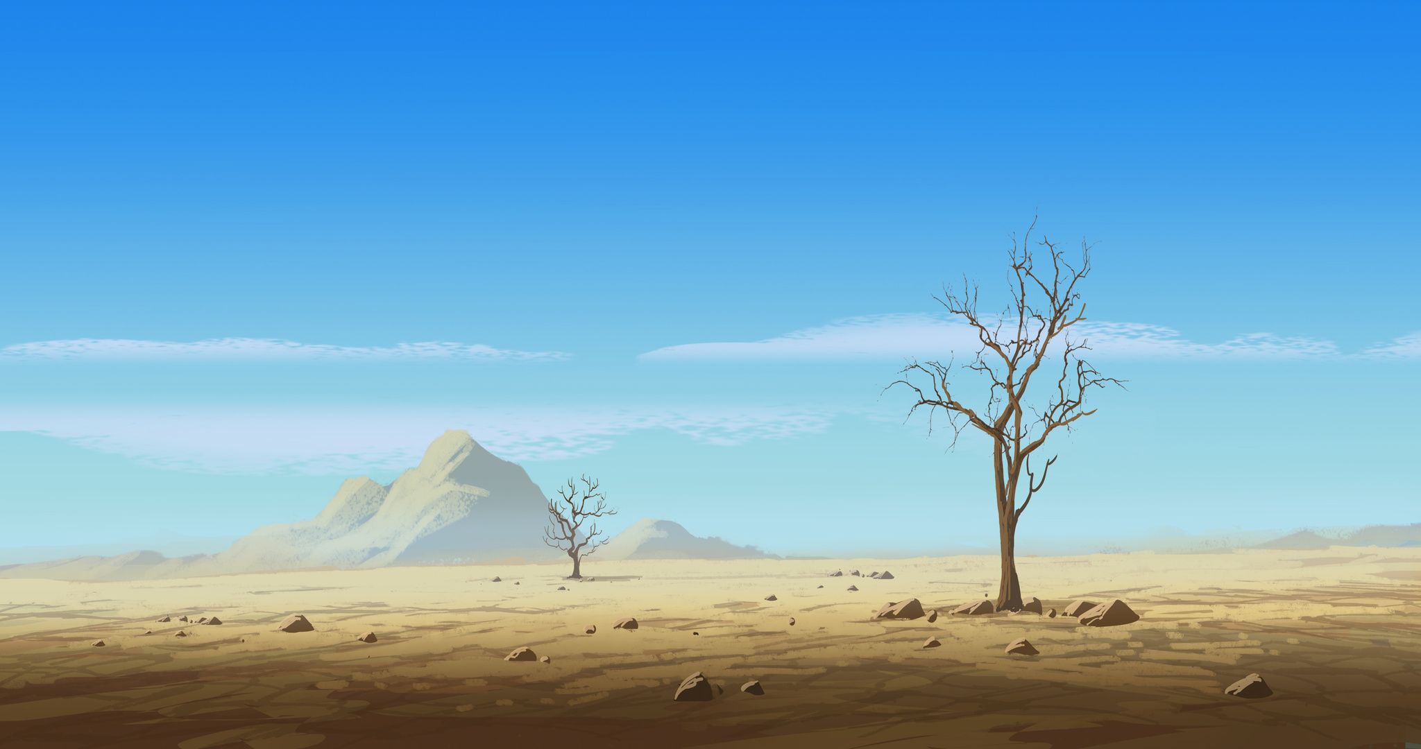 Arid Desert Background